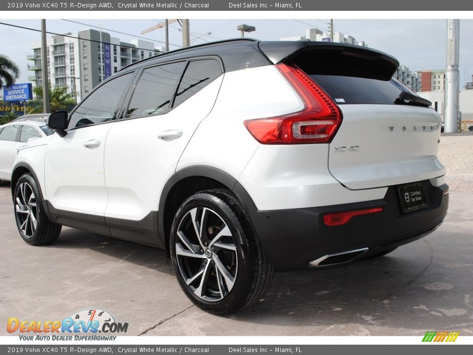2019 Volvo XC40 T5 R-Design AWD Crystal White Metallic / Charcoal Photo #7