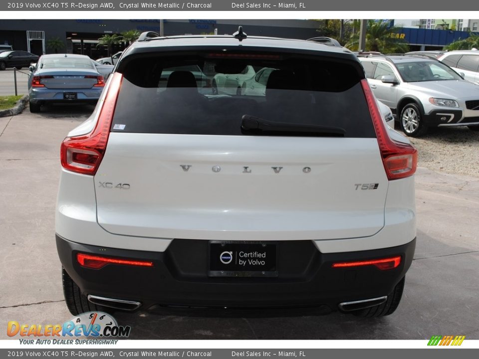 2019 Volvo XC40 T5 R-Design AWD Crystal White Metallic / Charcoal Photo #8