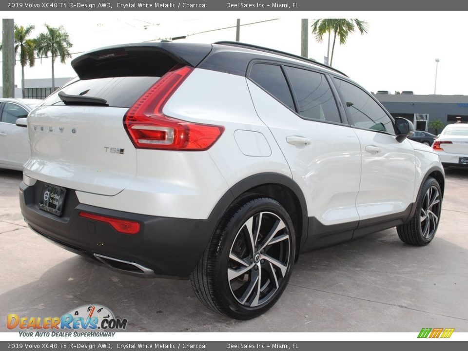 2019 Volvo XC40 T5 R-Design AWD Crystal White Metallic / Charcoal Photo #10