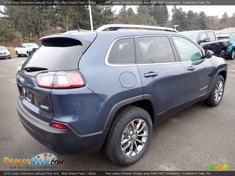 2020 Jeep Cherokee Latitude Plus 4x4 Blue Shade Pearl / Black Photo #5