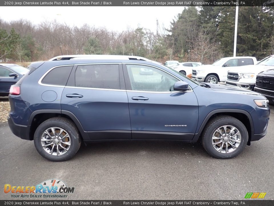 2020 Jeep Cherokee Latitude Plus 4x4 Blue Shade Pearl / Black Photo #6