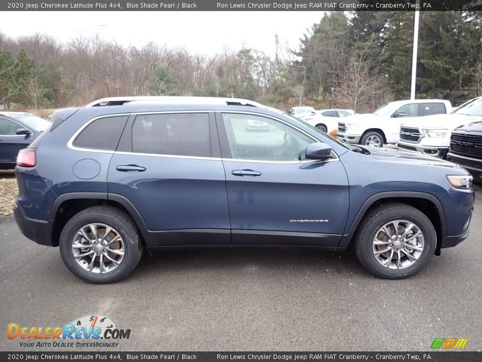 2020 Jeep Cherokee Latitude Plus 4x4 Blue Shade Pearl / Black Photo #6