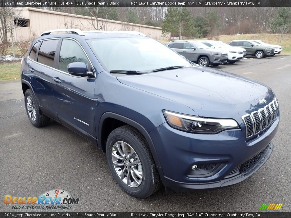 2020 Jeep Cherokee Latitude Plus 4x4 Blue Shade Pearl / Black Photo #7