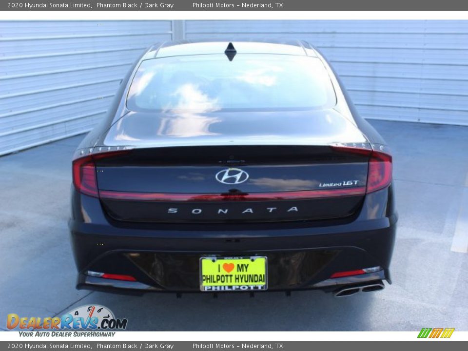 2020 Hyundai Sonata Limited Phantom Black / Dark Gray Photo #7