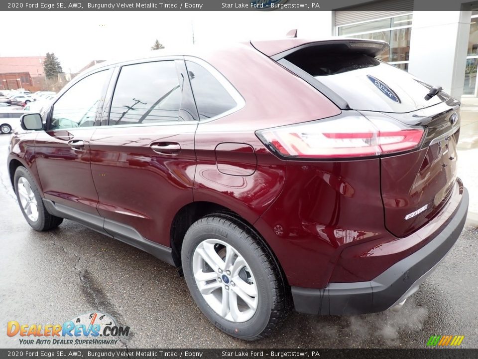 2020 Ford Edge SEL AWD Burgundy Velvet Metallic Tinted / Ebony Photo #3