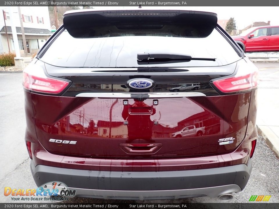 2020 Ford Edge SEL AWD Burgundy Velvet Metallic Tinted / Ebony Photo #4