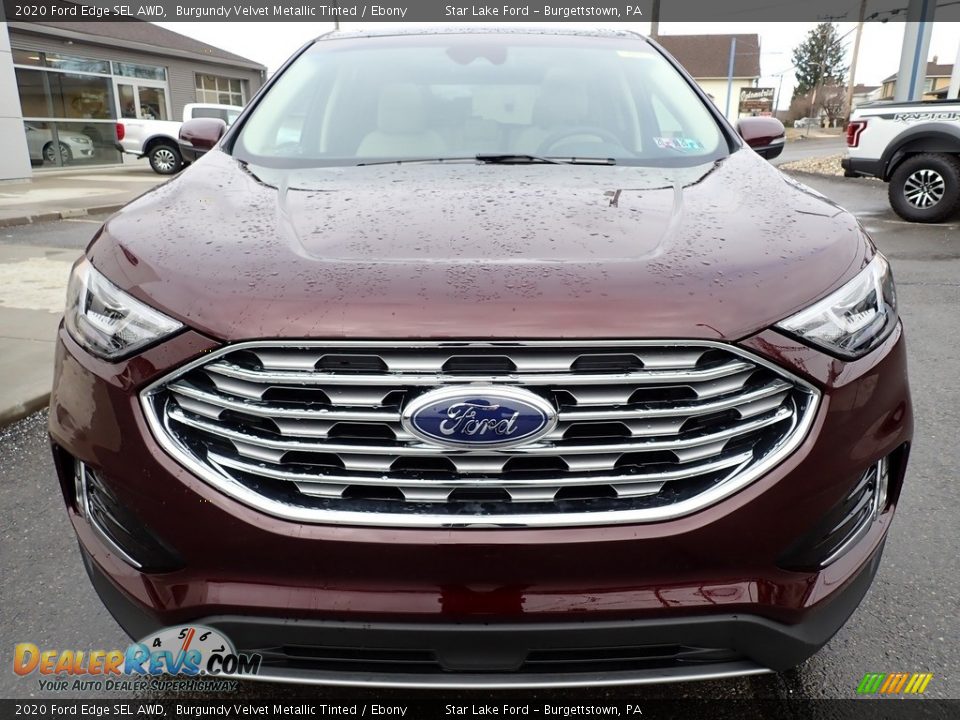 2020 Ford Edge SEL AWD Burgundy Velvet Metallic Tinted / Ebony Photo #9