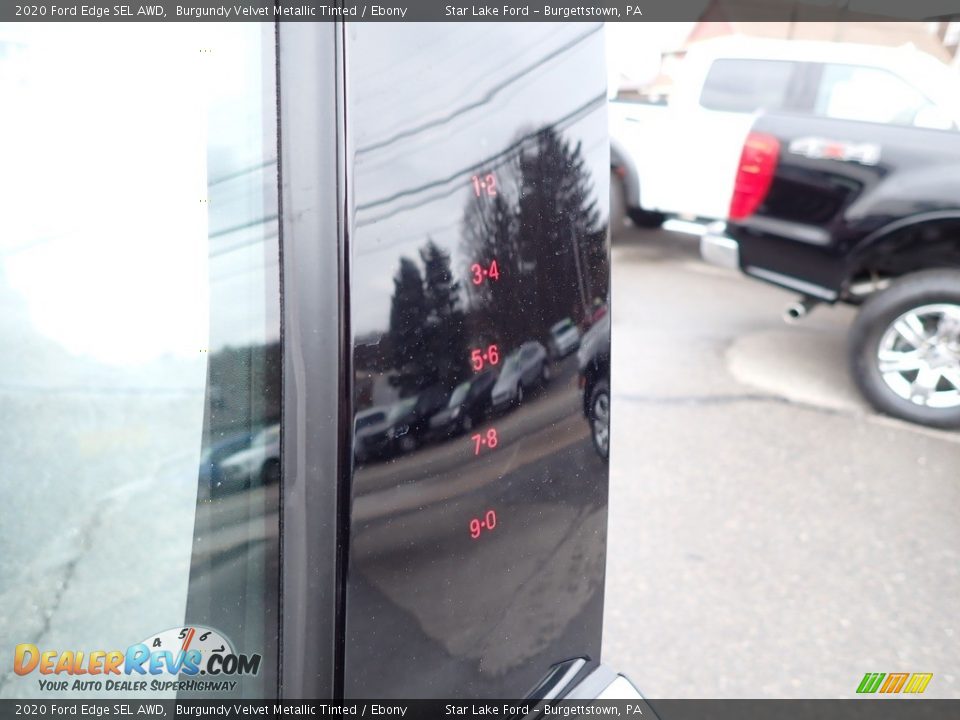 2020 Ford Edge SEL AWD Burgundy Velvet Metallic Tinted / Ebony Photo #10