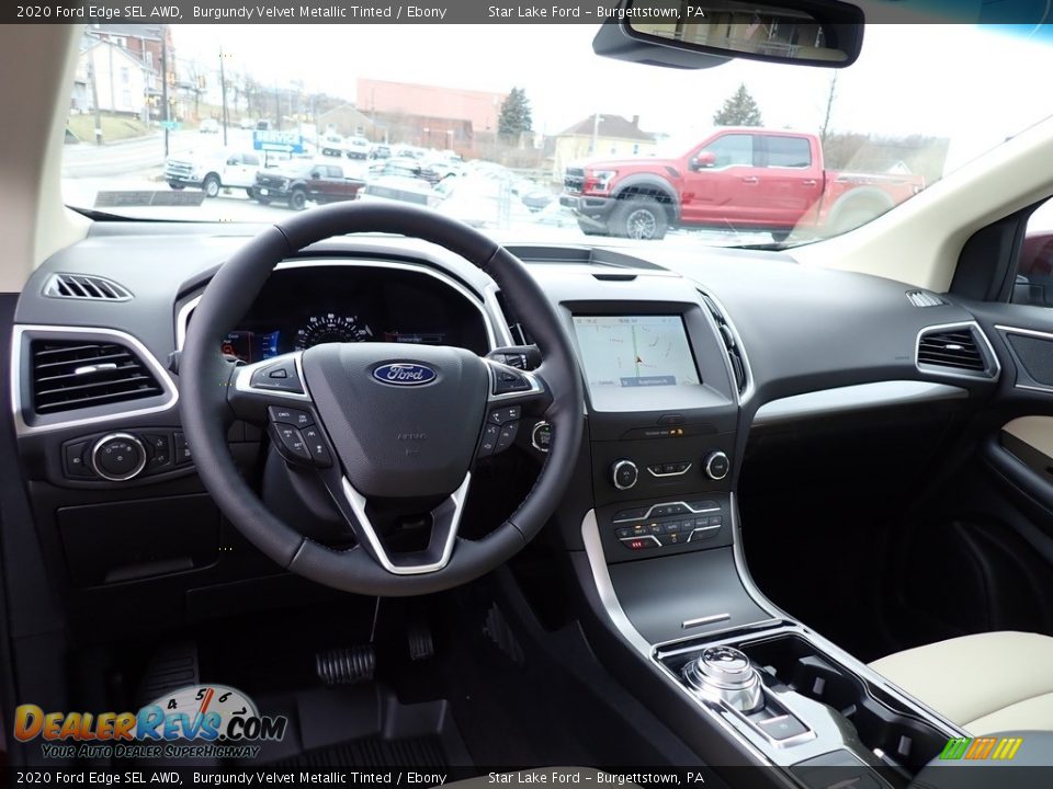 2020 Ford Edge SEL AWD Burgundy Velvet Metallic Tinted / Ebony Photo #13