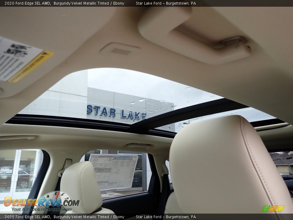 2020 Ford Edge SEL AWD Burgundy Velvet Metallic Tinted / Ebony Photo #17