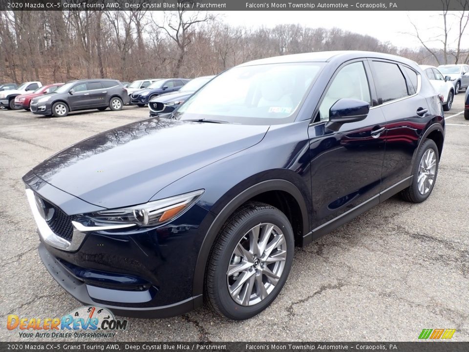 2020 Mazda CX-5 Grand Touring AWD Deep Crystal Blue Mica / Parchment Photo #5