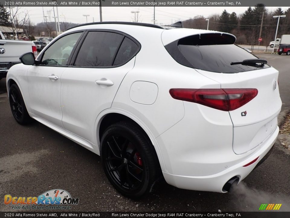 2020 Alfa Romeo Stelvio AWD Alfa White / Black/Red Photo #4