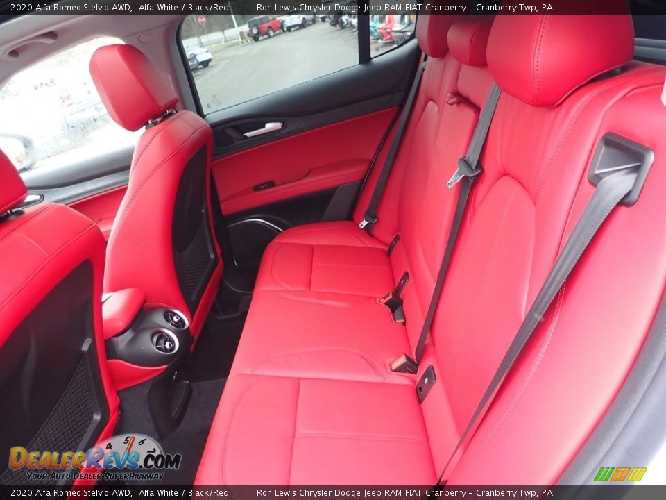 Rear Seat of 2020 Alfa Romeo Stelvio AWD Photo #13