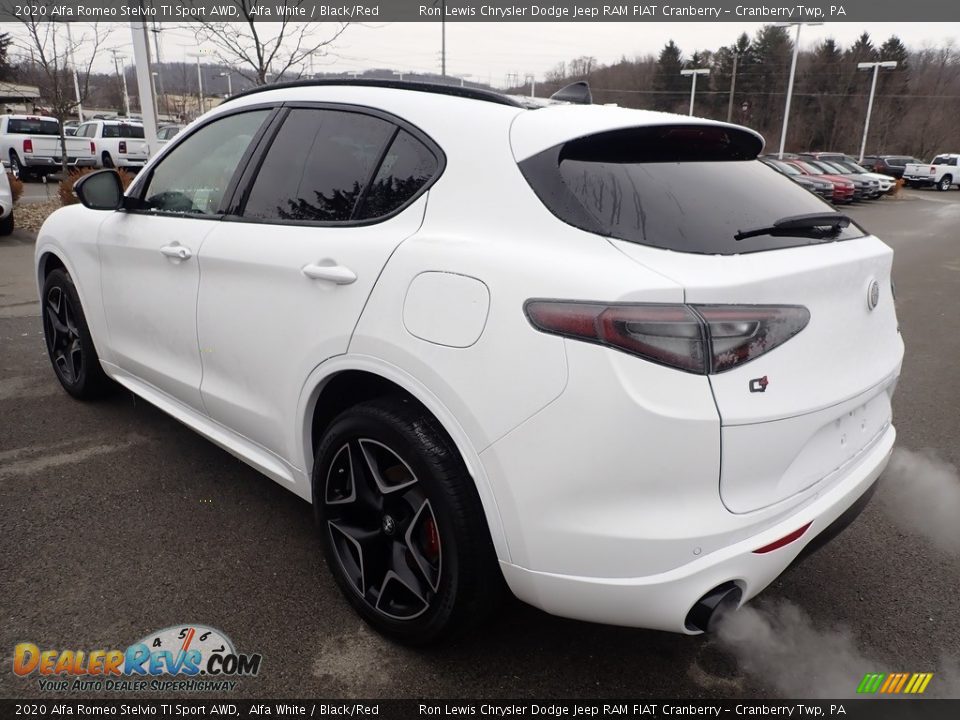 2020 Alfa Romeo Stelvio TI Sport AWD Alfa White / Black/Red Photo #4