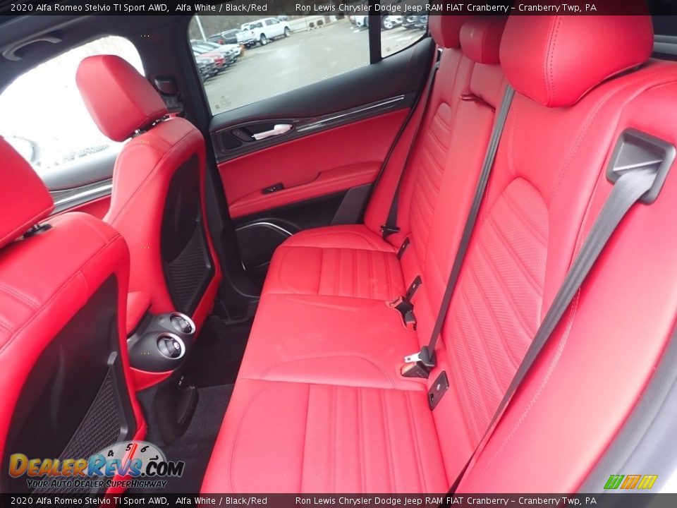 Rear Seat of 2020 Alfa Romeo Stelvio TI Sport AWD Photo #13