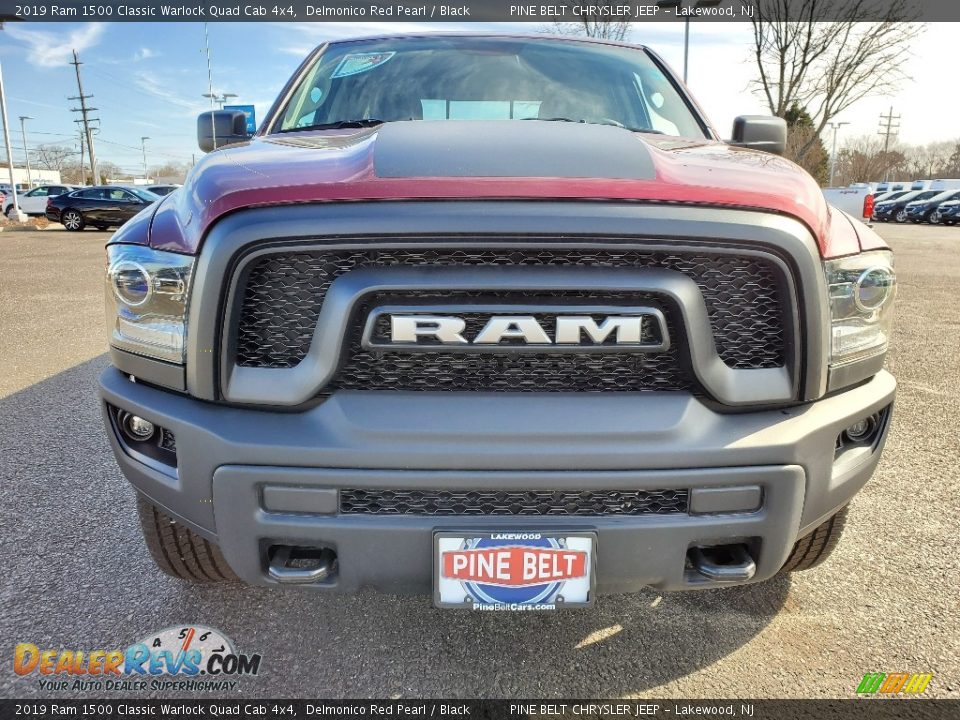 2019 Ram 1500 Classic Warlock Quad Cab 4x4 Delmonico Red Pearl / Black Photo #2