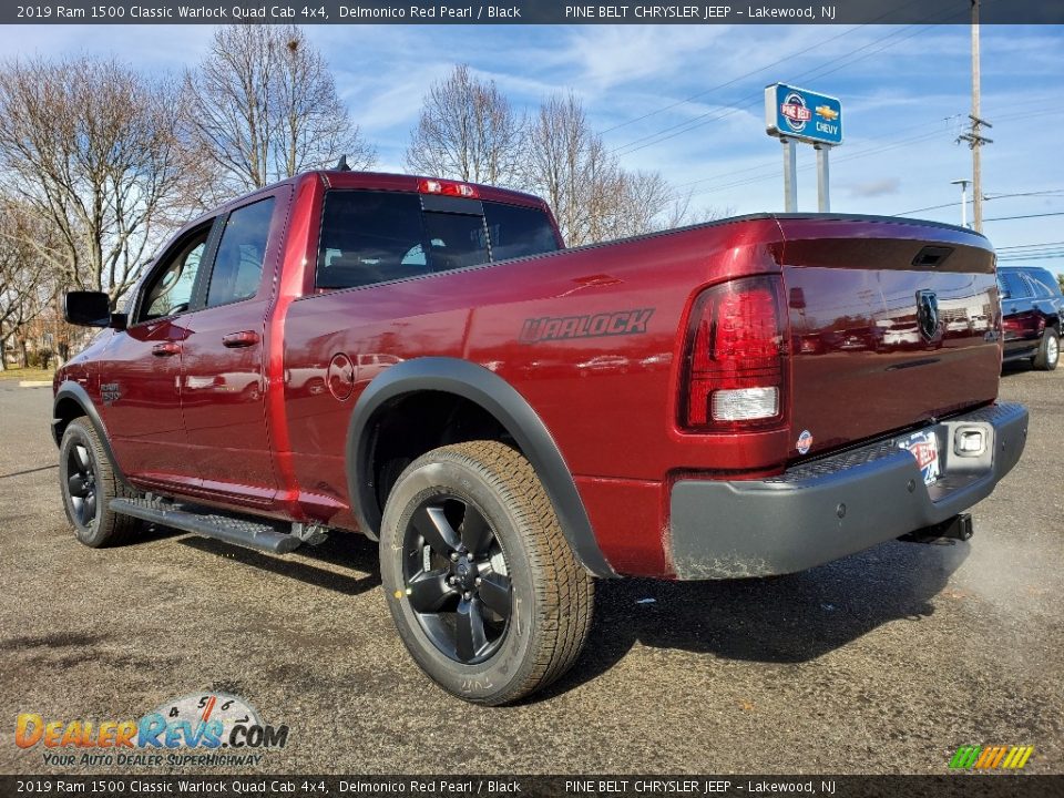 2019 Ram 1500 Classic Warlock Quad Cab 4x4 Delmonico Red Pearl / Black Photo #4