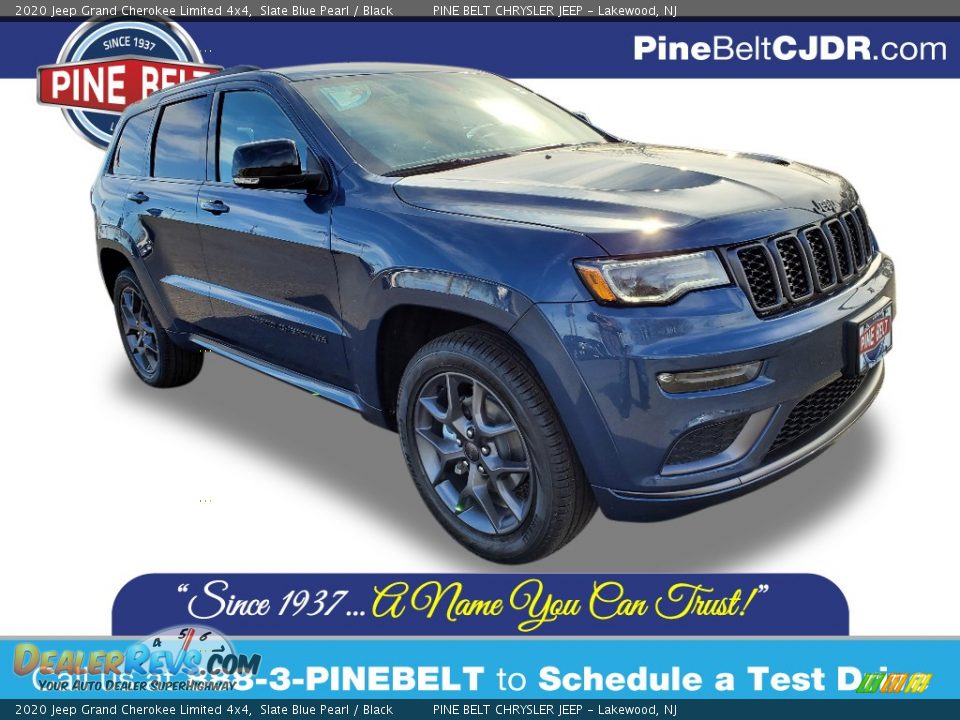 2020 Jeep Grand Cherokee Limited 4x4 Slate Blue Pearl / Black Photo #1