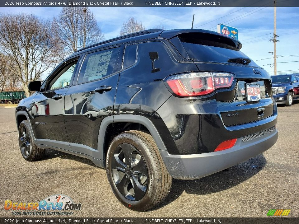 2020 Jeep Compass Altitude 4x4 Diamond Black Crystal Pearl / Black Photo #4