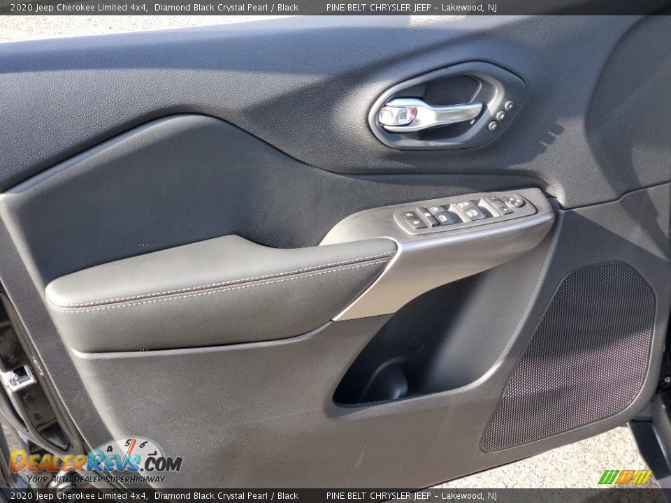 2020 Jeep Cherokee Limited 4x4 Diamond Black Crystal Pearl / Black Photo #7