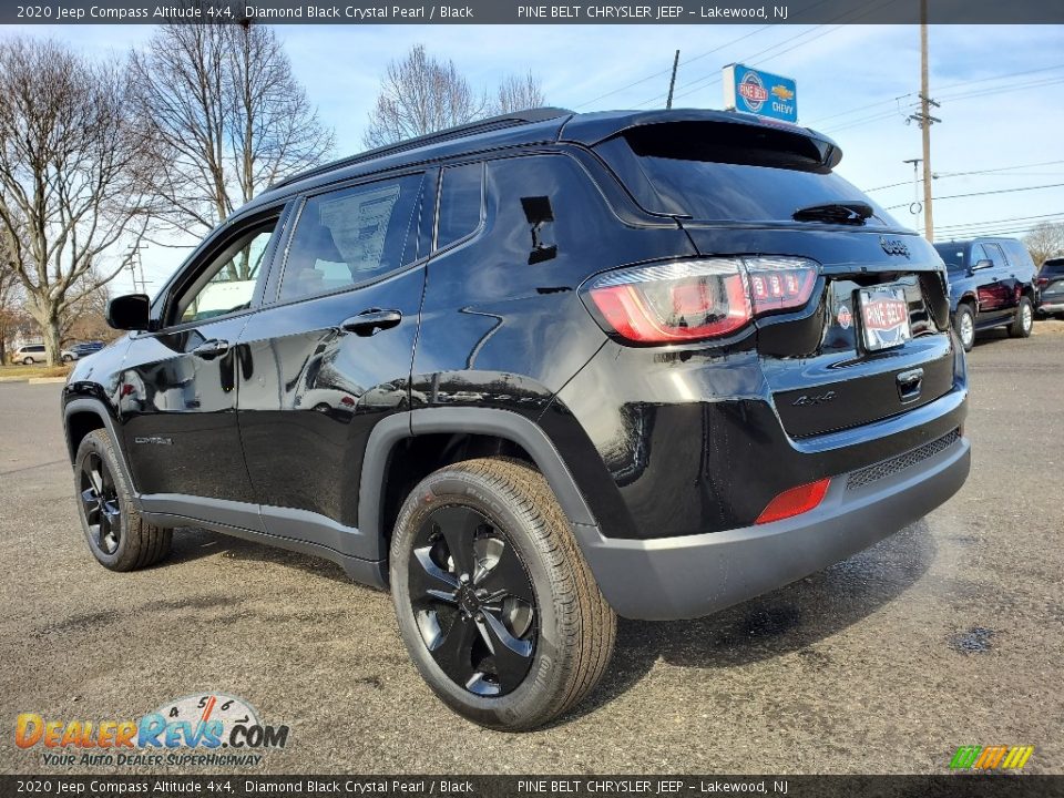 2020 Jeep Compass Altitude 4x4 Diamond Black Crystal Pearl / Black Photo #4