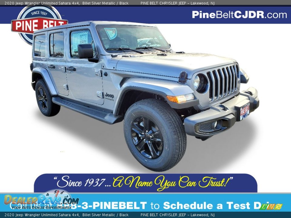 2020 Jeep Wrangler Unlimited Sahara 4x4 Billet Silver Metallic / Black Photo #1
