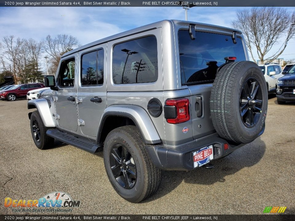 2020 Jeep Wrangler Unlimited Sahara 4x4 Billet Silver Metallic / Black Photo #4