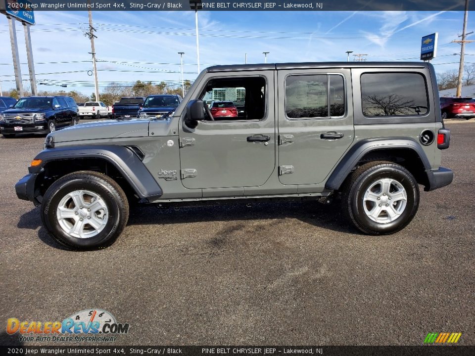 2020 Jeep Wrangler Unlimited Sport 4x4 Sting-Gray / Black Photo #3