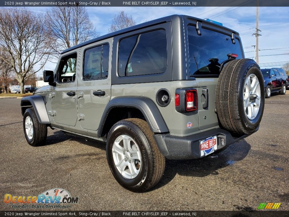2020 Jeep Wrangler Unlimited Sport 4x4 Sting-Gray / Black Photo #4