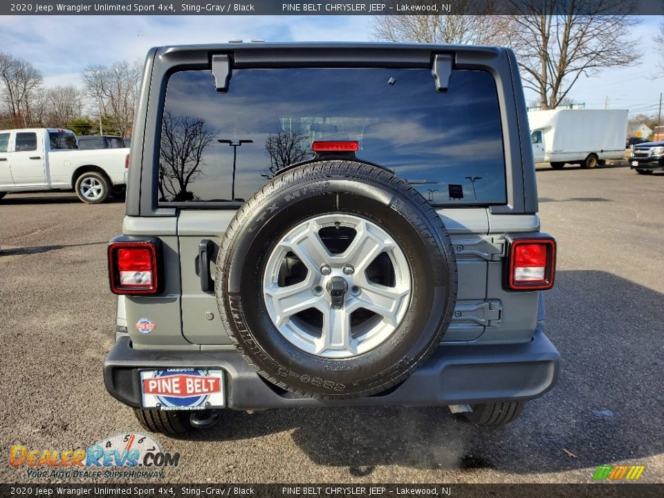 2020 Jeep Wrangler Unlimited Sport 4x4 Sting-Gray / Black Photo #5