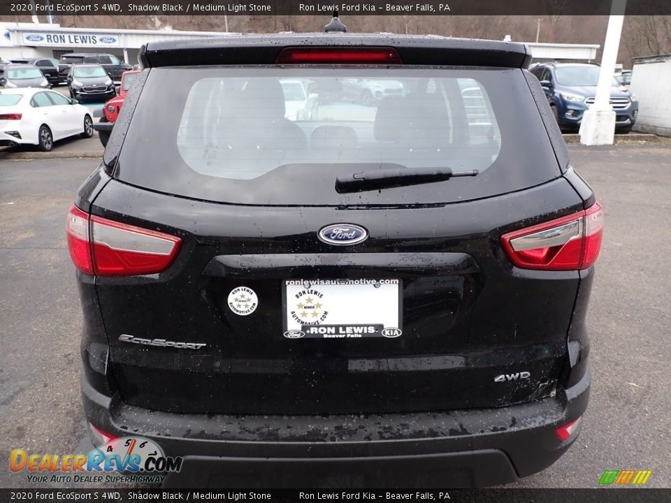 2020 Ford EcoSport S 4WD Shadow Black / Medium Light Stone Photo #4