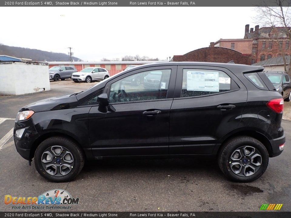 2020 Ford EcoSport S 4WD Shadow Black / Medium Light Stone Photo #6