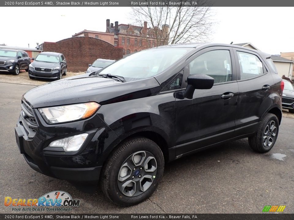 2020 Ford EcoSport S 4WD Shadow Black / Medium Light Stone Photo #7