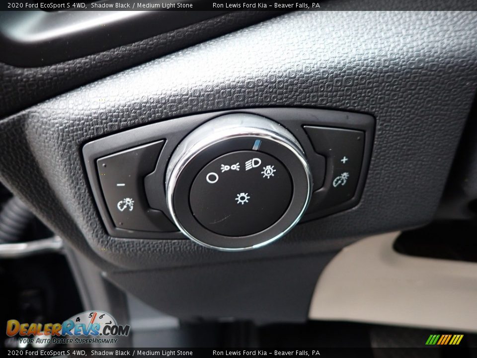 2020 Ford EcoSport S 4WD Shadow Black / Medium Light Stone Photo #12