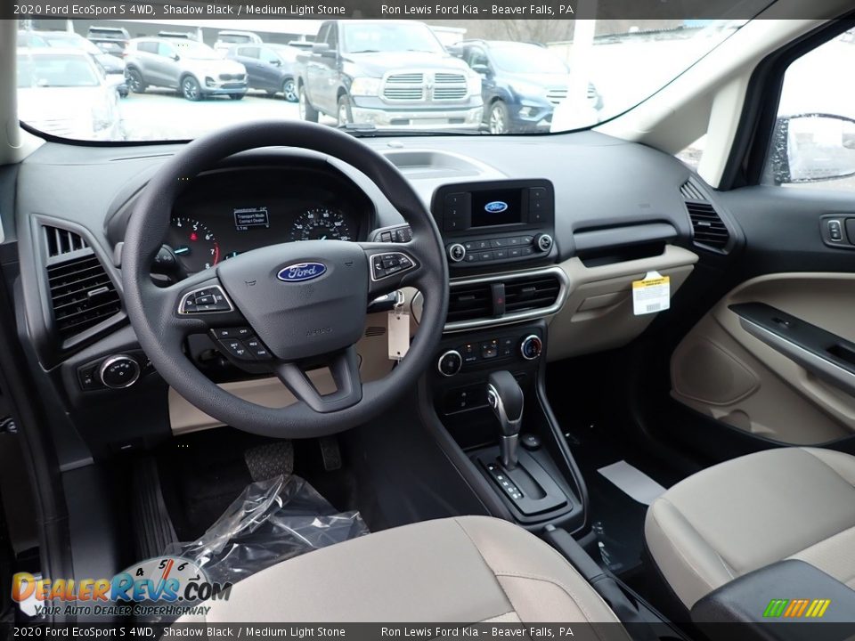 2020 Ford EcoSport S 4WD Shadow Black / Medium Light Stone Photo #15