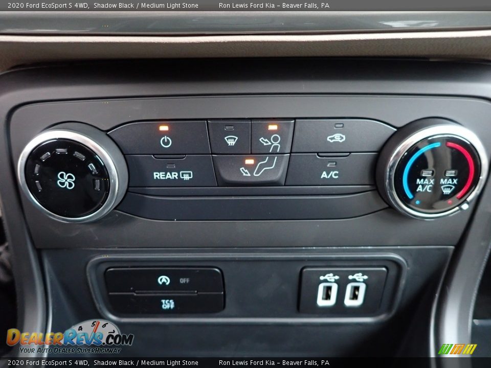 2020 Ford EcoSport S 4WD Shadow Black / Medium Light Stone Photo #19
