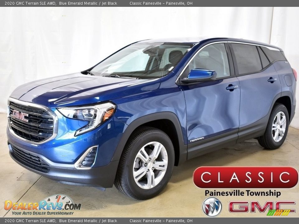 2020 GMC Terrain SLE AWD Blue Emerald Metallic / Jet Black Photo #1