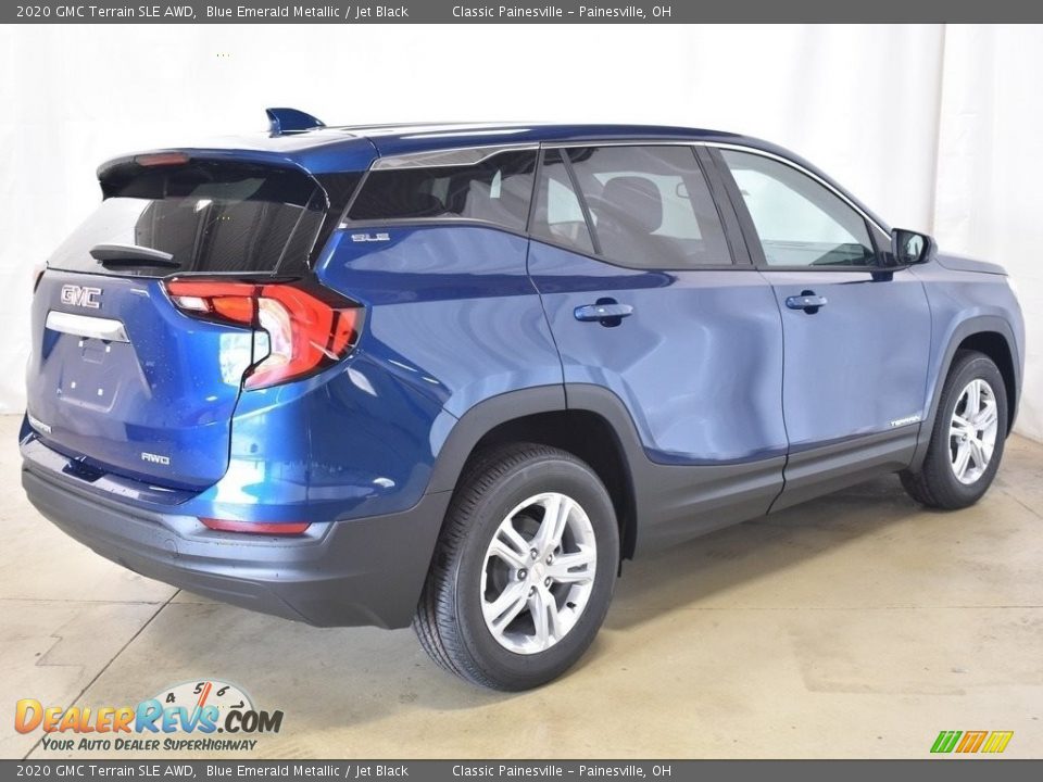 2020 GMC Terrain SLE AWD Blue Emerald Metallic / Jet Black Photo #2