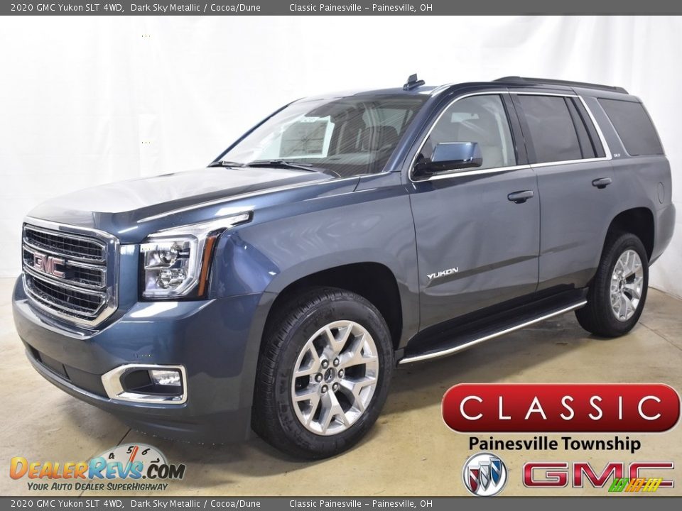 2020 GMC Yukon SLT 4WD Dark Sky Metallic / Cocoa/Dune Photo #1