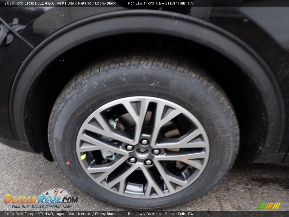 2020 Ford Escape SEL 4WD Agate Black Metallic / Ebony Black Photo #10