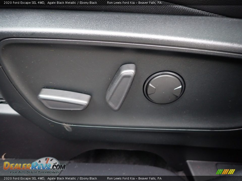 2020 Ford Escape SEL 4WD Agate Black Metallic / Ebony Black Photo #12