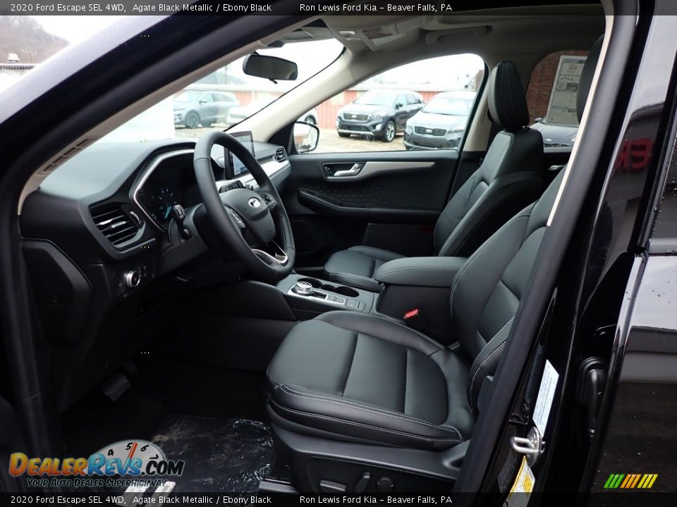 2020 Ford Escape SEL 4WD Agate Black Metallic / Ebony Black Photo #14