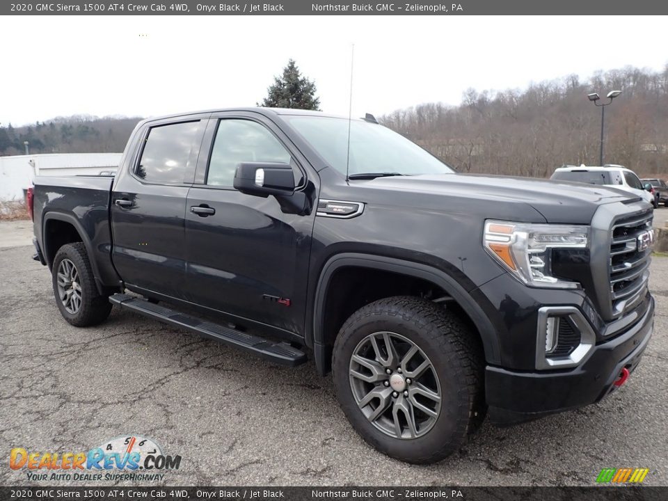 Onyx Black 2020 GMC Sierra 1500 AT4 Crew Cab 4WD Photo #3