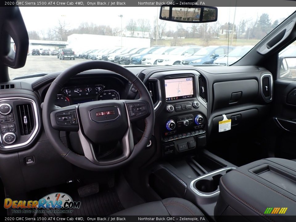 Dashboard of 2020 GMC Sierra 1500 AT4 Crew Cab 4WD Photo #15