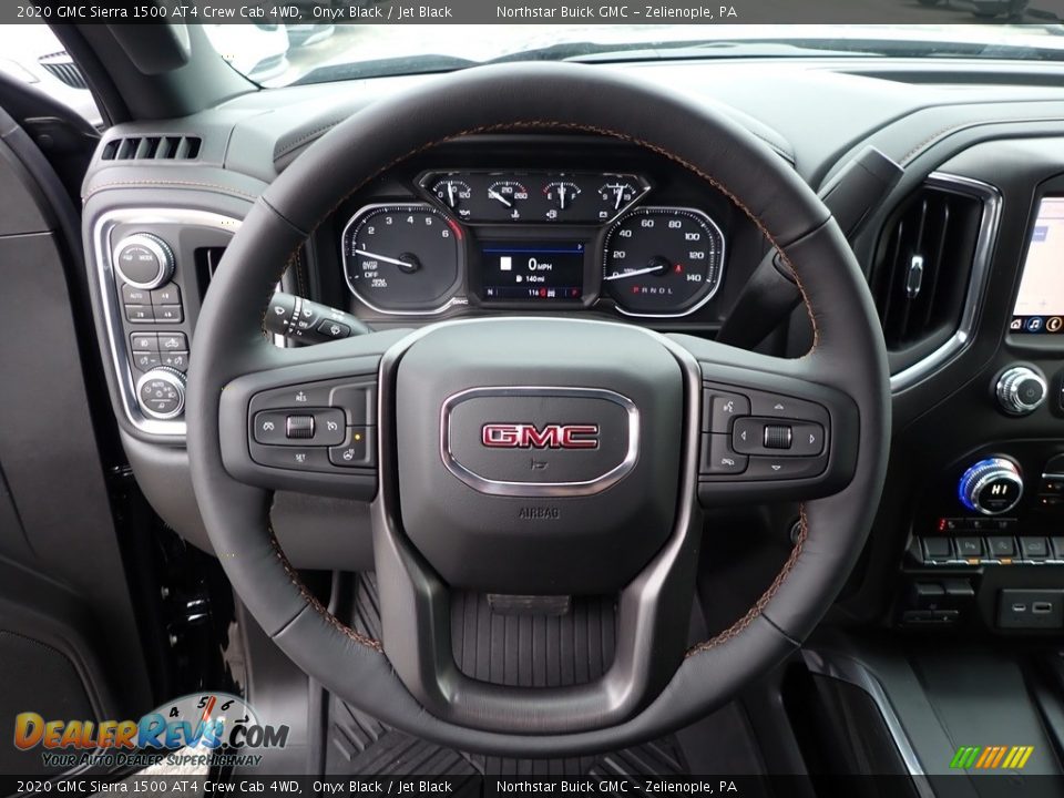 2020 GMC Sierra 1500 AT4 Crew Cab 4WD Onyx Black / Jet Black Photo #17