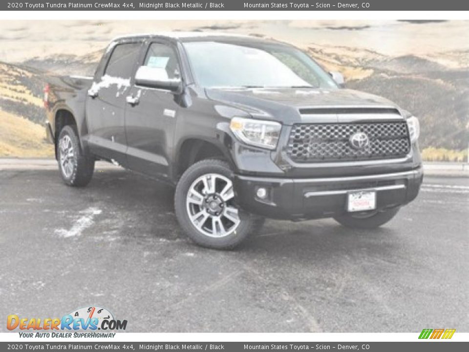 2020 Toyota Tundra Platinum CrewMax 4x4 Midnight Black Metallic / Black Photo #1