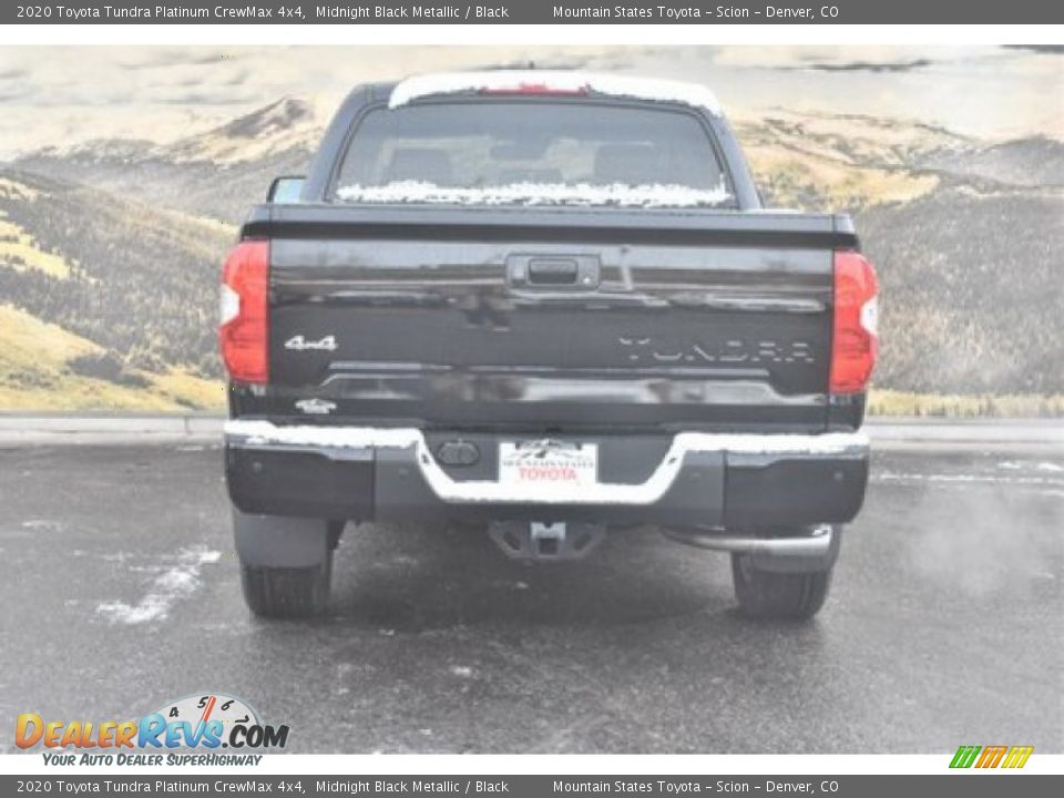 2020 Toyota Tundra Platinum CrewMax 4x4 Midnight Black Metallic / Black Photo #4