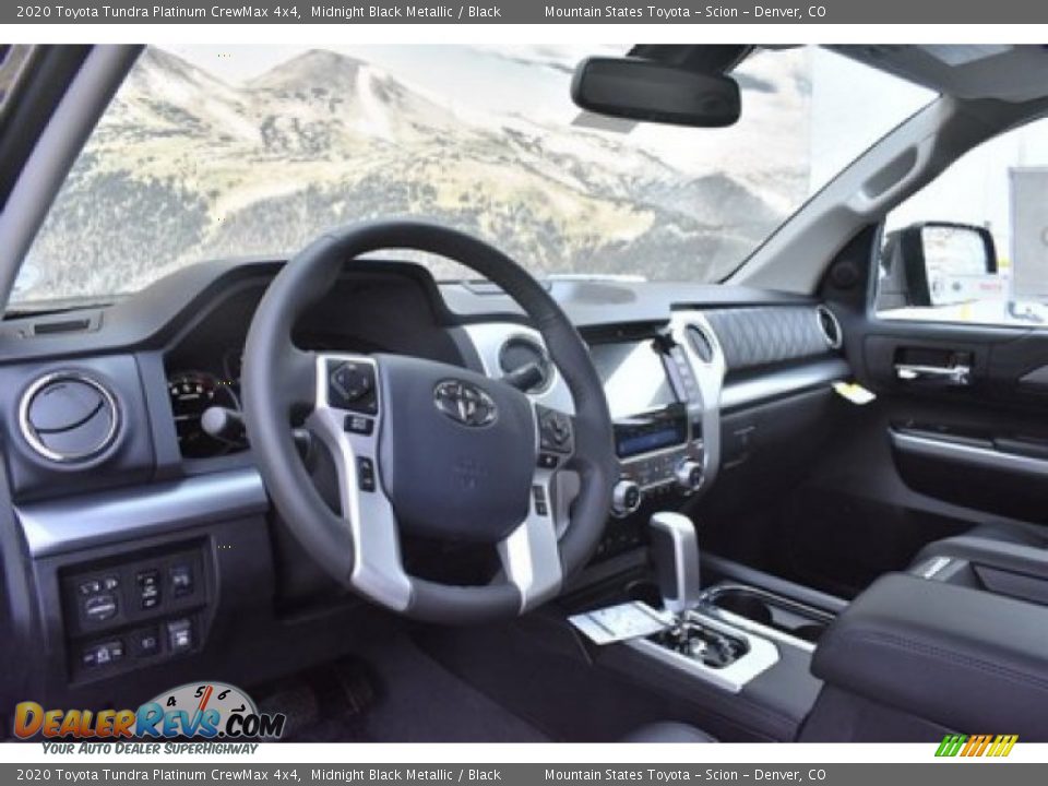 2020 Toyota Tundra Platinum CrewMax 4x4 Midnight Black Metallic / Black Photo #5