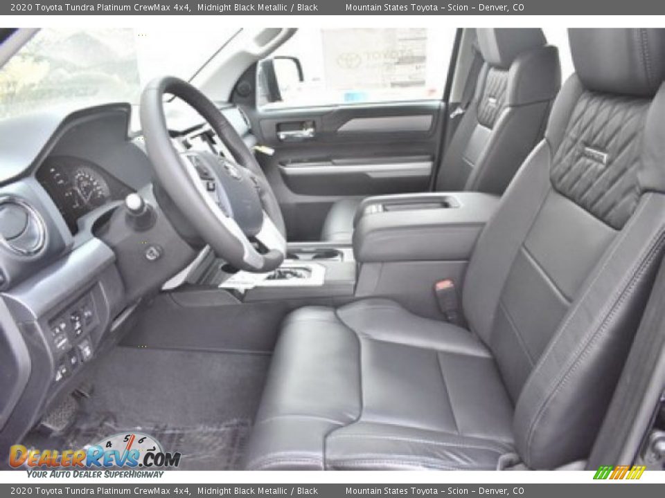 2020 Toyota Tundra Platinum CrewMax 4x4 Midnight Black Metallic / Black Photo #6