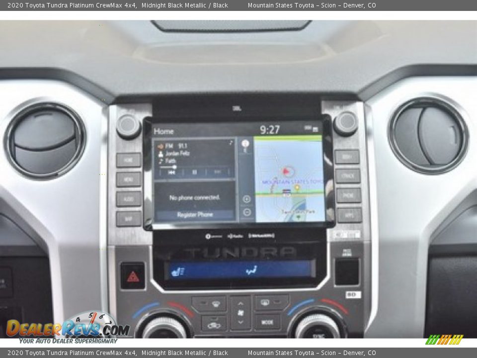2020 Toyota Tundra Platinum CrewMax 4x4 Midnight Black Metallic / Black Photo #9